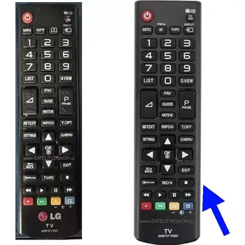 LG AKB73715622 náhradní dálkový ovladač