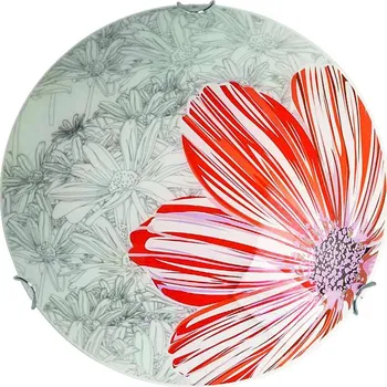 Stropní svítidlo kulaté Spring 40 červené skleněné do obýváku moderní Candellux