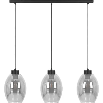 Kaja Balbo závěsné svítidlo 3x15 W černá-kouřová K-5721