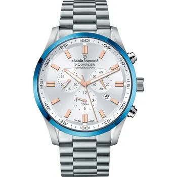 Hodinky Claude Bernard 10222-3MBU-AIR Aquarider Chronograph 44mm 20ATM