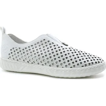 Dámské mokasíny RIEKER N0965-80 white, dámské mokasíny vel.38