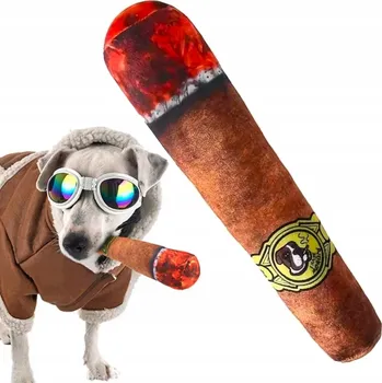 Hračka pro psa Plyšová Hračka pro psy Hračka psy DKM Typ 22 Žvýkací hračka na doutníky