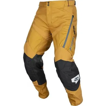 Moto kalhoty Kalhoty na motorku KLIM Dakar (2025) | do bot GOLDEN BROWN - PETROL Velikosti kalhot: 38