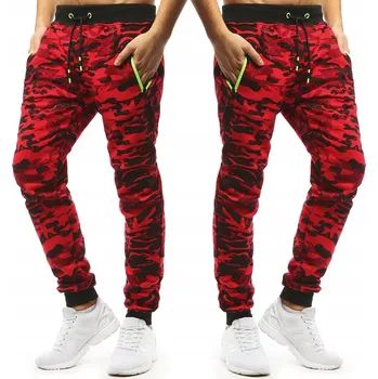 DStreet pánské tepláky červené velikost M