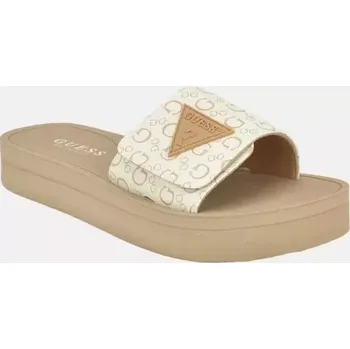 Dámské žabky GUESS dámské pantofle Parties hnědé 36,5