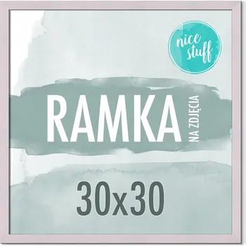 Obraz RÁMEČEK NA FOTOGRAFIE 30x30 RÁMEČKY NA FOTOGRAFIE Čtvercový PUDROVÝ FIALOVÝ