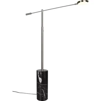 Stojací lampa Trio Leuchten 454610107 FIORA - Stmívatelná stojací lampa se změnou barvy světla, LED 10W, 1200lm, 2300+3000+4000K, 145cm (Moderní stojací lampa s mramorovým podstavcem)