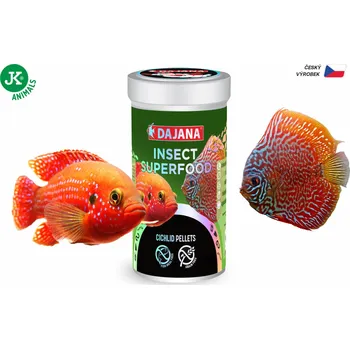 Akvaristika Dajana ISF Cichlid Pellets, pelety – krmivo, 1 l (insect superfood)