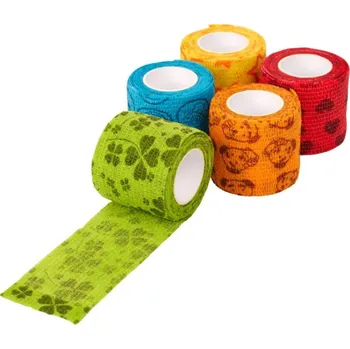 Kruuse Fun-Flex Care elastické obinadlo mix barev 10 ks 5 cm x 4,5 m