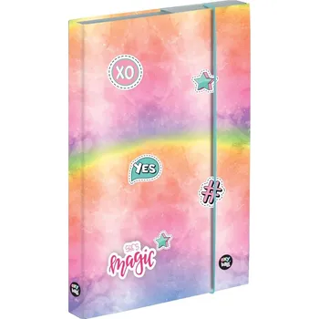 desky na sešit Box A4 školní s gum.Magic