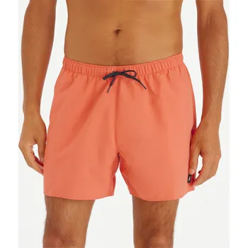 Pánské plavky DECATHLON Pánské surfařské kraťasy 15" 100 Hendaia S ORANŽOVÁ|ČERVENÁ