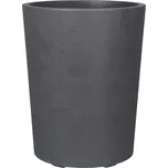 Deroma Millenium Samozavlažovací květináč Vaso, ø 43,5 × 53,5 cm, plast, antracit 9HA14SZ
