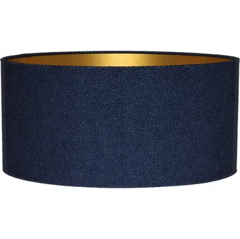 Stojací lampa Stínidlo pro stojací/závěsnou lampu Válec 50/25 cm E27 Tmavě modrá + Zlatá AREZZO