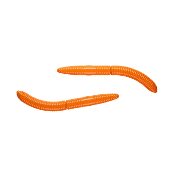 Umělá nástraha Gumová nástraha Libra Lures Fatty D’Worm Tournament 65 Hot Orange 011 (Cheese) – 10ks/bal