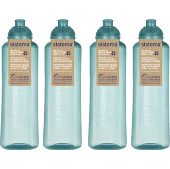 Láhev SISTEMA Ocean Bound Láhev Swift Squeeze Twist ‘n’ Sip 480 ml, 4 kusy ZELENÁ