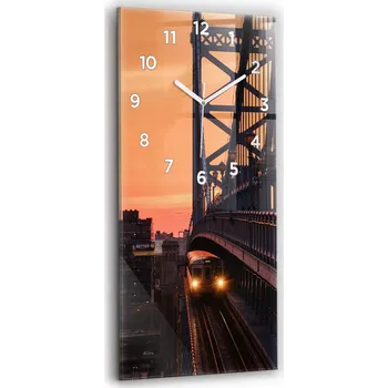 Hodiny Nástěnné hodiny Wallfluent oranžové 30 cm