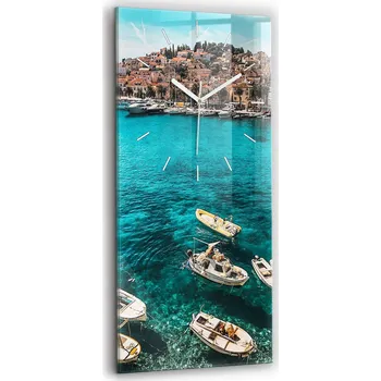 Hodiny Nástěnné hodiny Wallfluent modré 30 cm