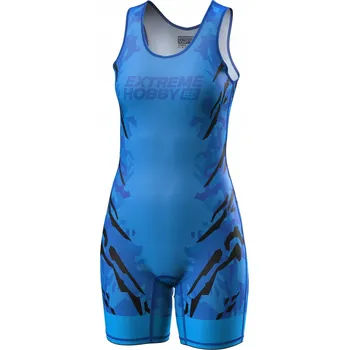 Dámské spodní prádlo Dámský zápasnický dres modrý EXTREME HOBBY BLACK PANTHER L