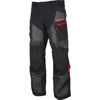 Moto bunda Kalhoty na motorku KLIM Baja S4 (2025) BLACK - FIERY RED Velikosti kalhot: 36