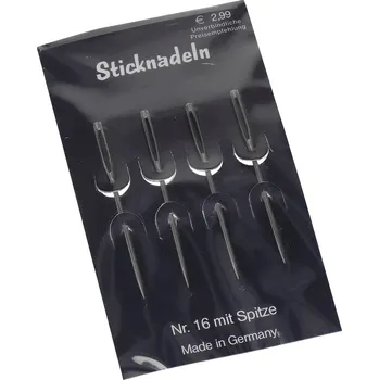 Nástroj na niť a příze Galanterie Jehly vyšívací ostré 4 ks vel. 16