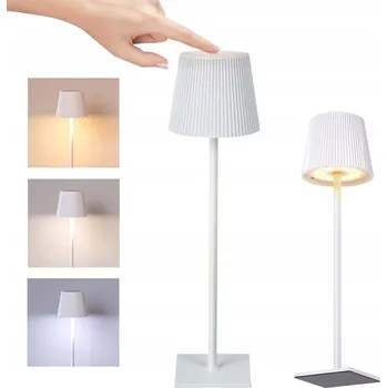 Lampička Noční lampa Stolní LED lampa USB Dotyková Bezdrátová Bílá