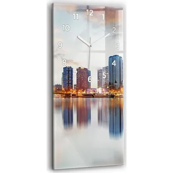 Hodiny Nástěnné hodiny Wallfluent oranžové 30 cm