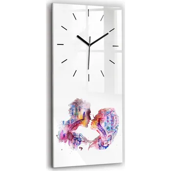 Hodiny Nástěnné hodiny Wallfluent růžové 30 cm