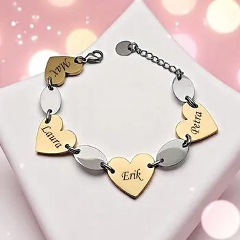 Náramek Dámský náramek z chirurgické oceli Sunshine