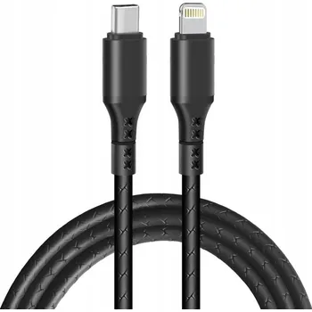 Datový kabel Kabel Extremestyle USB-C - Apple Lightning 2 m černý