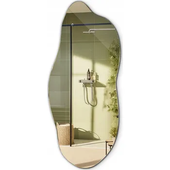 Zrcadlo Moderní Asymetrické Zrcadlo Bez Rámu Broušené Leštěné do Koupelny Obývacího Pokoje