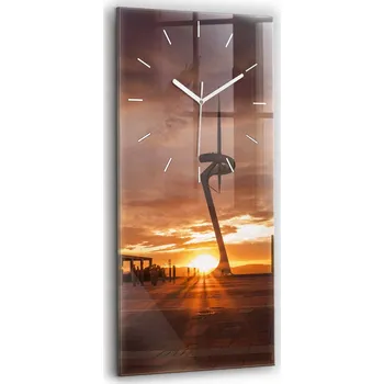 Hodiny Nástěnné hodiny Wallfluent oranžové 30 cm