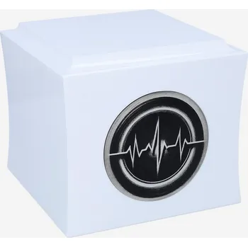 Smuteční dekorace Urna s motivem Linie Života, symbolická urna, bílá / Design1