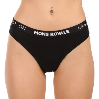 Dámské spodní prádlo Dámské kalhotky Mons Royale merino černé (100786-1169-001) L Možnost vrácení zboží ZDARMA do 120 dnů!