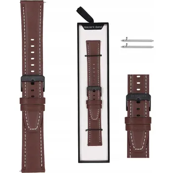 Řemínek na hodinky Řemínek GlacierX pro Amazfit 22mm, hnědý