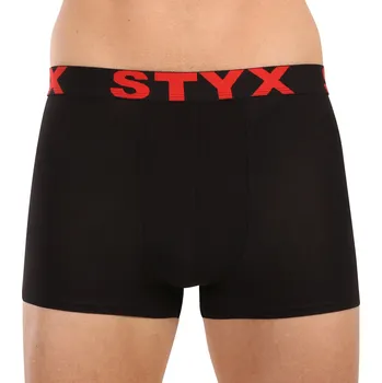 Boxerky Pánské boxerky Styx sportovní guma černé (G4960) XL Možnost vrácení zboží ZDARMA do 120 dnů!