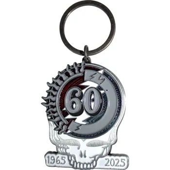 Grateful Dead 60th Anniversary Skull Klíčenka