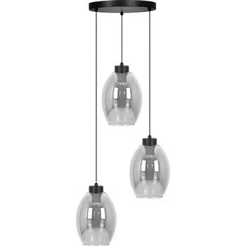 Kaja Balbo závěsné svítidlo 3x15 W černá-kouřová K-5722