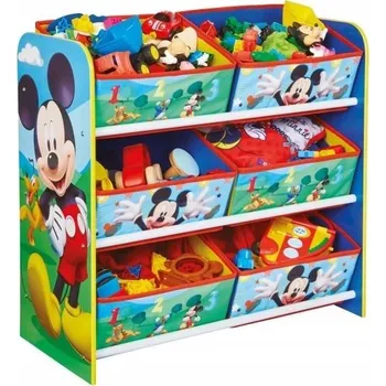 úložný prostor na hračky Mickey Mouse REGÁL S BOXAMI ORGANIZÉR PRO DĚTI