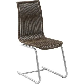 Jídelní stůl Kávově hnědá zahradní konzolová židle Allie 43 x 96 x 58 polypropylen, kov