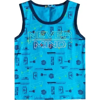 KUGO Tílko LC5907 chlapecké tyrkysové