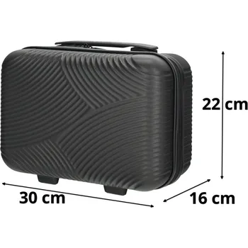 kosmetický kufřík 30x22x16cm, Louisville black, Enrico Benetti