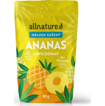 Sušené ovoce Allnature Ananas sušený mrazem 30g