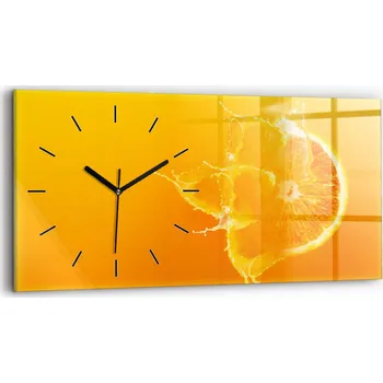 Hodiny Nástěnné hodiny Wallfluent oranžové 60 cm