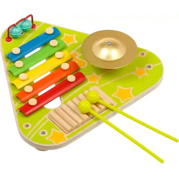 Hudební nástroj pro děti Lucy & Leo 180 Hudební panel - dřevěná multifunkční hudební hračka