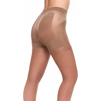 Dámské punčochy Punčocháče hladké Moraj punčocháče modelující push-up efekt 20den béžová Béžová velikost 4