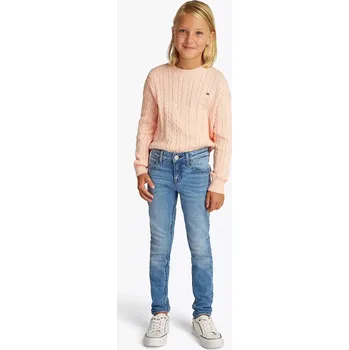 Dívčí oblečení Dětské rifle Tommy Hilfiger NORA SKINNY KG0KG08403.PPYA modrá 55X, vel. 164