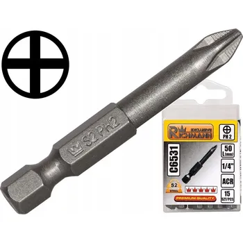 Bit Bit RICHMANN PH2 50 mm 1/4" z ocel S2