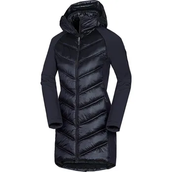 Dámská větrovka Northfinder Dámská hybridní zateplená bunda prodlouženého střihu MARGIE černá M