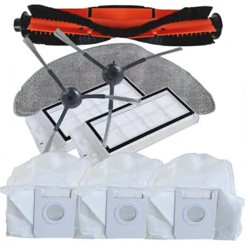 Sada příslušenství pro robotický vysavač HEPA filtry, kartáče, mop a sáčky pro XIAOMI Roidmi Eve Plus SDJ01RM 9ks sada
