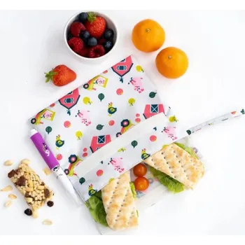 Svačinový box Znovu použitelný sáček na svačinu Tidy Tot - Snack and doodle Farm